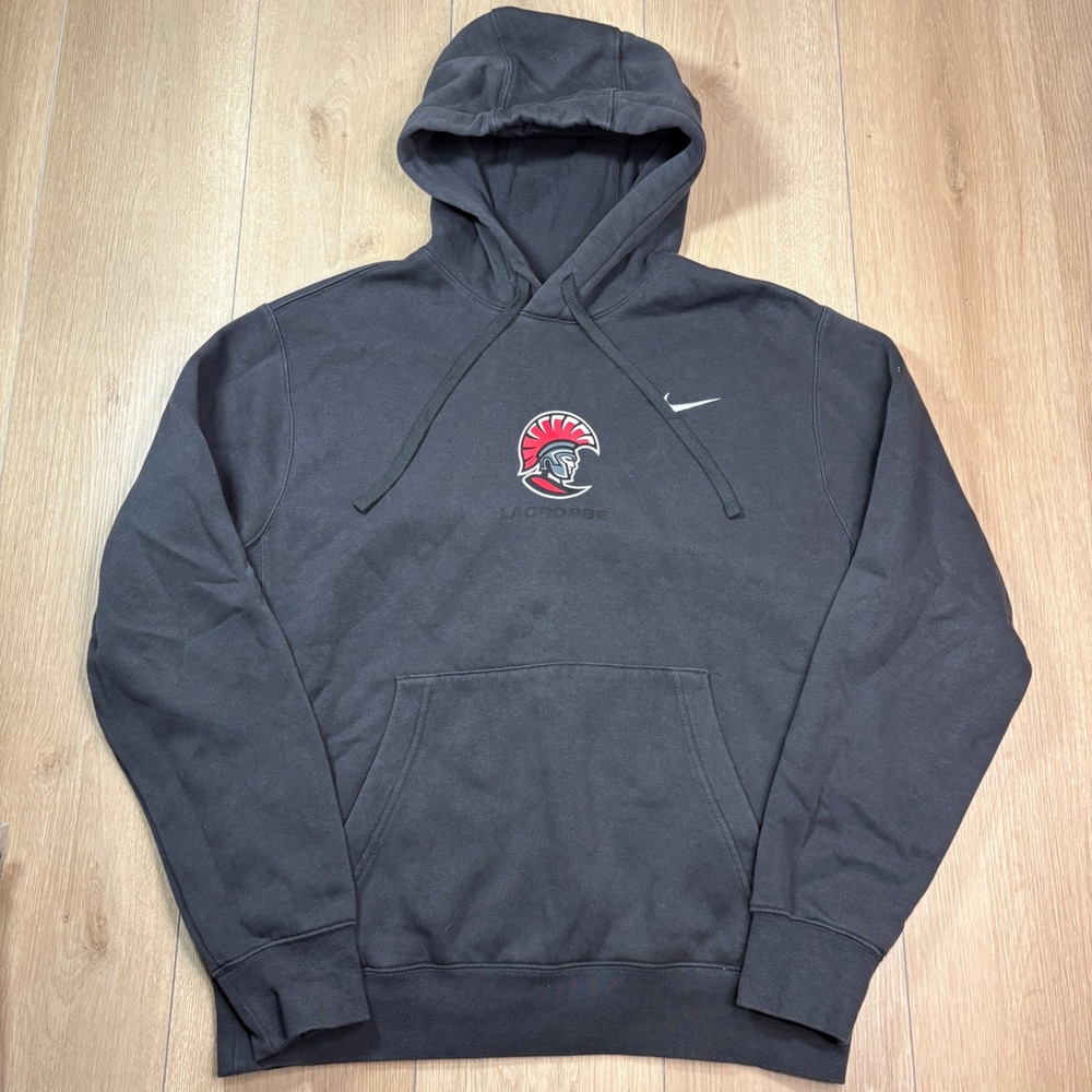 Nike Lacrosse University of Tampa Spartan Hoodie Medium Black Fleece Sweatshirt